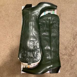 BRAND NEW JEFFREY CAMPBELL WESTERN BOOTS STILL IN BOX UNWORN! REAL LEATHER